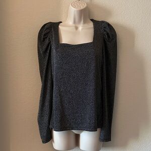 Nine West Black Long Sleeve Top